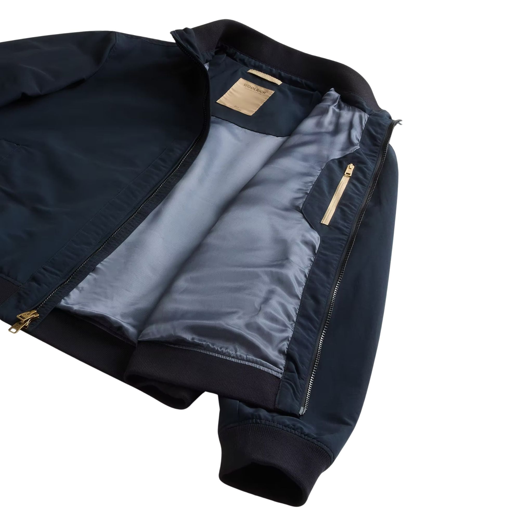 Woolrich - Navy Lewis Bomber Jacket in Light Ramar BLOUSONS WOOLRICH
