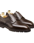 Crockett & Jones - Denver Hatch Grain Dark Brown Derby SHOES Crockett & Jones
