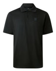Belstaff - Black Mercerised Cotton Steel Polo S/S POLOS Belstaff