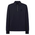 Belstaff - Dark Ink Curator Supima Cotton Fleece Collared Sweatshirt SWEATS Belstaff