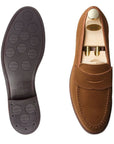 Crockett & Jones - Harvard 2 Snuff Suede  Penny Loafer City Sole