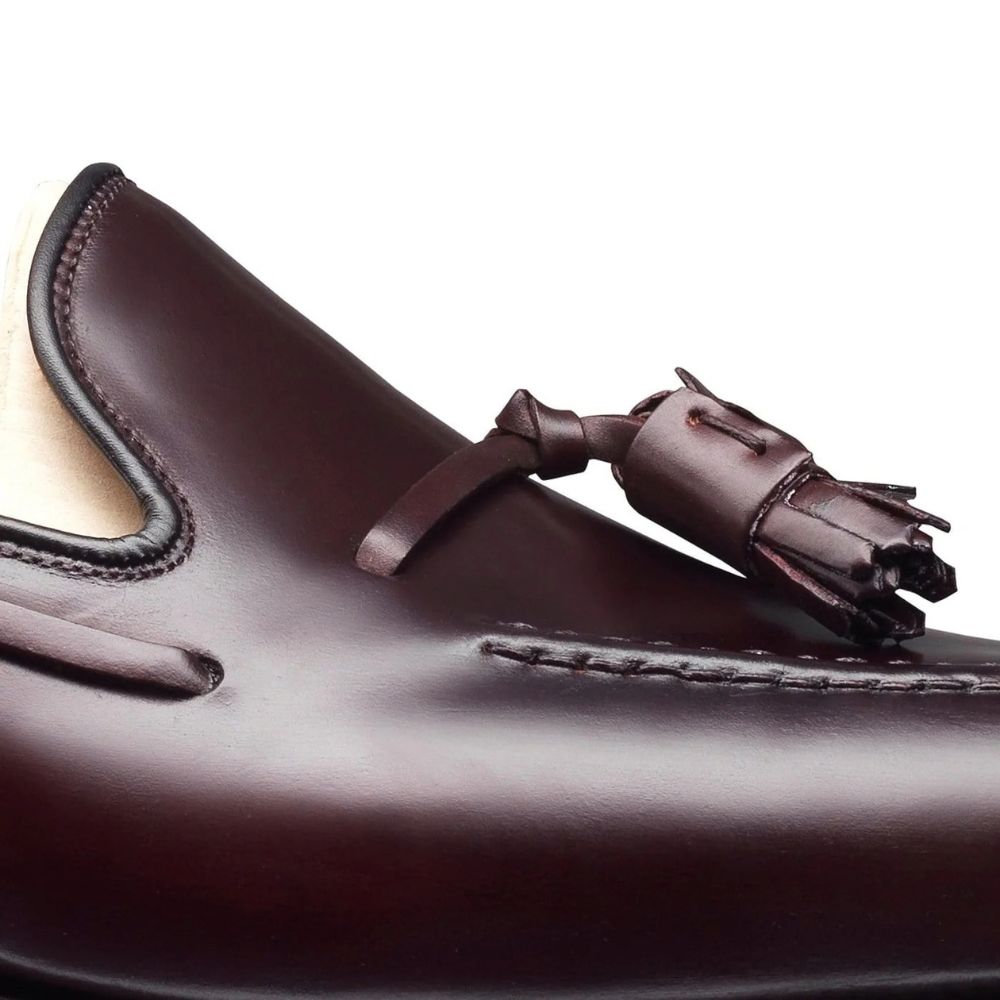 Crockett &amp; Jones - Cavendish Burgundy Shell Cordovan  Single Leather Sole