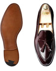 Crockett & Jones - Cavendish Burgundy Shell Cordovan  Single Leather Sole