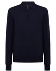 Belstaff - Kyle Polo in Dark Ink – Extra-Fine Merino Wool KNITWEAR Belstaff