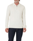 Belstaff - Kyle Polo in Silver Birch – Extra-Fine Merino Wool KNITWEAR Belstaff