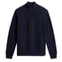 Woolrich - Navy Half-Zipper Turtleneck Sweater in Wool and Cashmere Blend KNITWEAR WOOLRICH