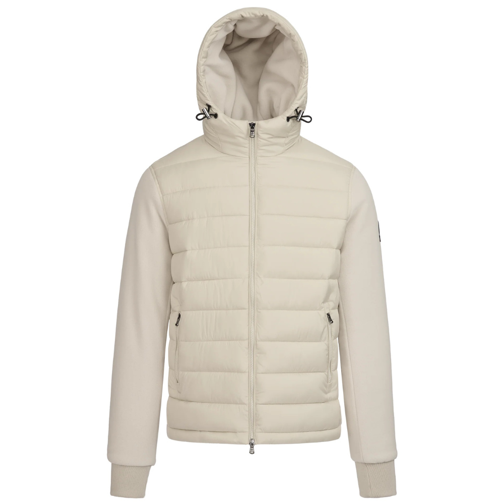 Sandbanks - Stone 'Cream' Outlander Polar Fleece Hooded Hybrid Jacket
