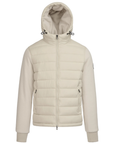 Sandbanks - Stone 'Cream' Outlander Polar Fleece Hooded Hybrid Jacket