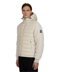 Sandbanks - Stone 'Cream' Outlander Polar Fleece Hooded Hybrid Jacket