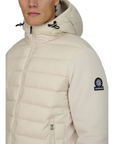 Sandbanks - Stone 'Cream' Outlander Polar Fleece Hooded Hybrid Jacket
