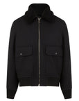 Belstaff - The Welder Wool Bomber Jacket - Black BLOUSONS Belstaff