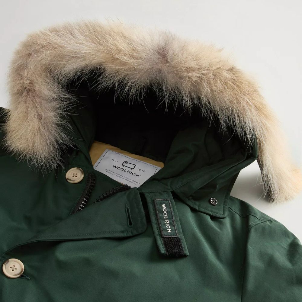 Woolrich - Arctic Parka in Ramar Cloth with Detachable Fur Trim