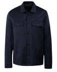 Moorer - Navy Kendal Chore Jacket Unlined KNITWEAR MooRER