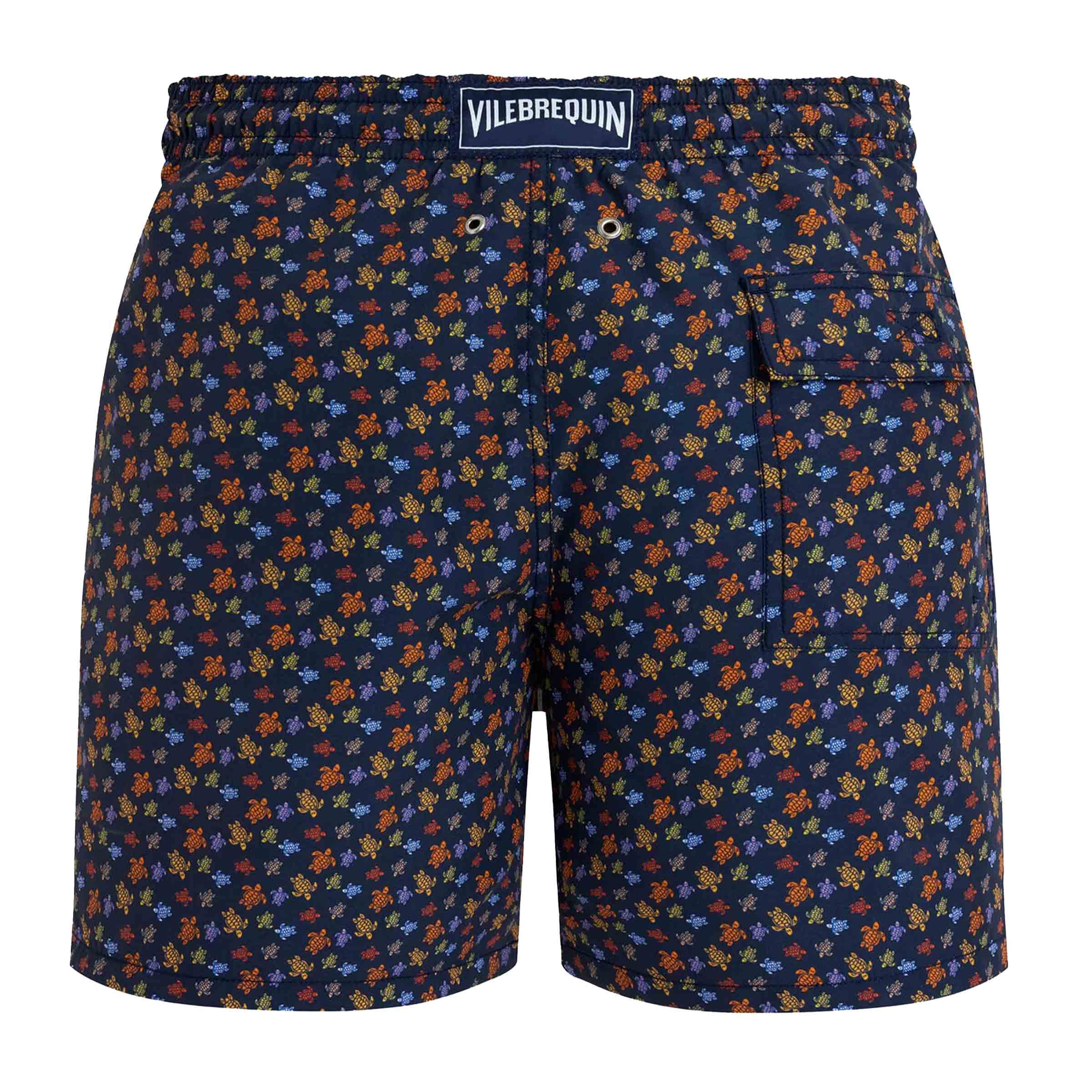 Vilebrequin - Navy 'Moorea' Micro Ronde Des Tortues Swim Shorts SWIMWEAR Vilebrequin