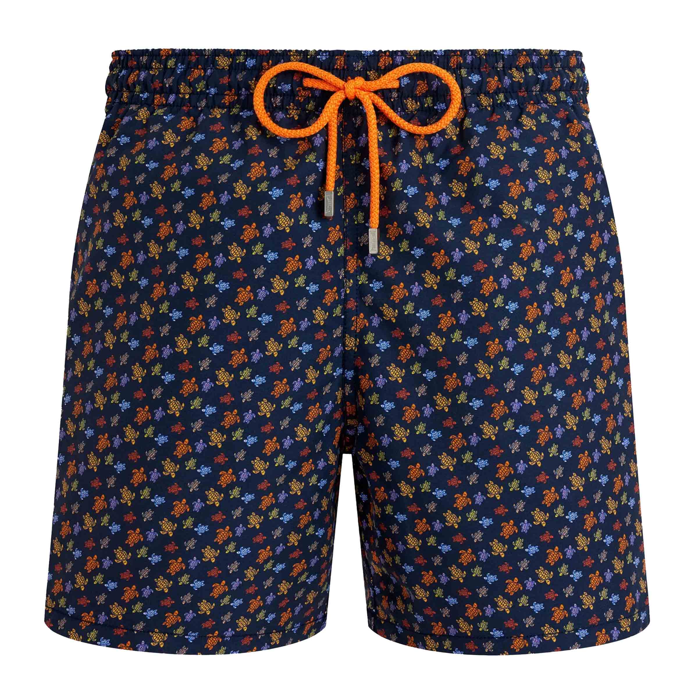Vilebrequin - Navy 'Moorea' Micro Ronde Des Tortues Swim Shorts SWIMWEAR Vilebrequin