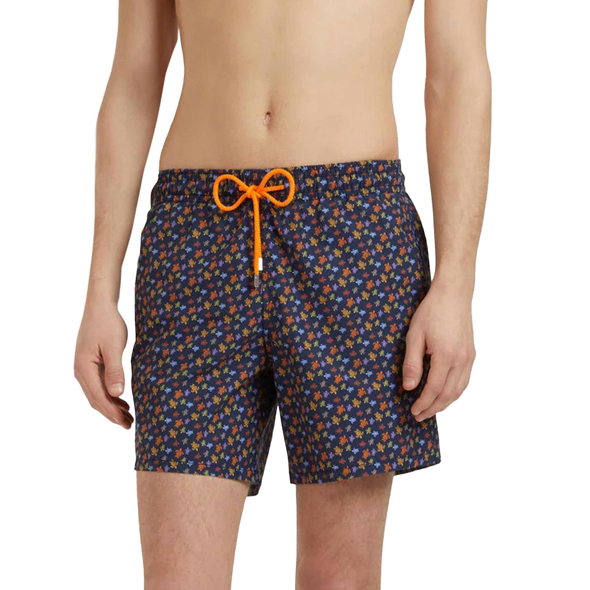 Vilebrequin - Navy 'Moorea' Micro Ronde Des Tortues Swim Shorts SWIMWEAR Vilebrequin