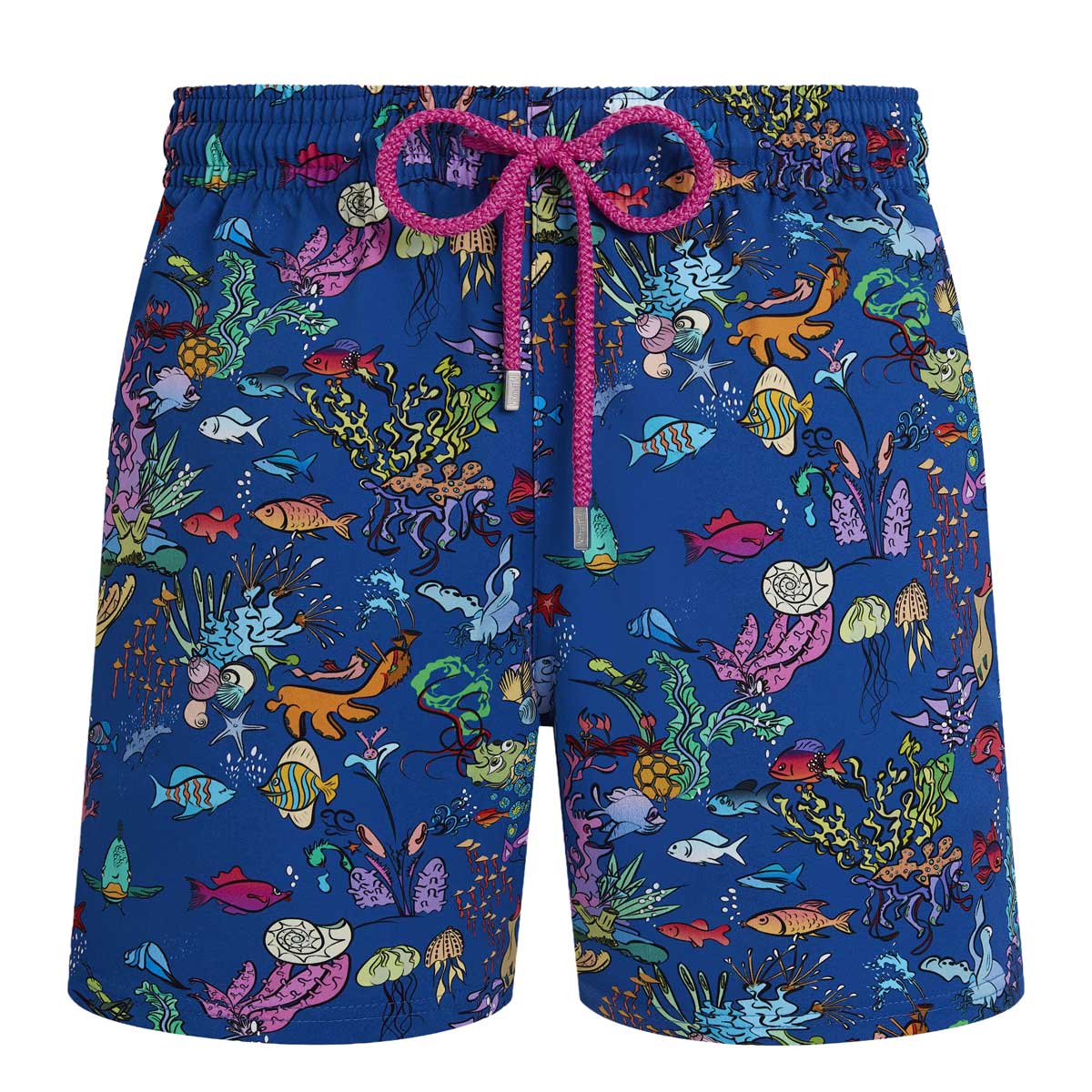 Vilebrequin - Blue Aquarium 'Moorise' Stretch Short Swim Shorts SWIMWEAR Vilebrequin