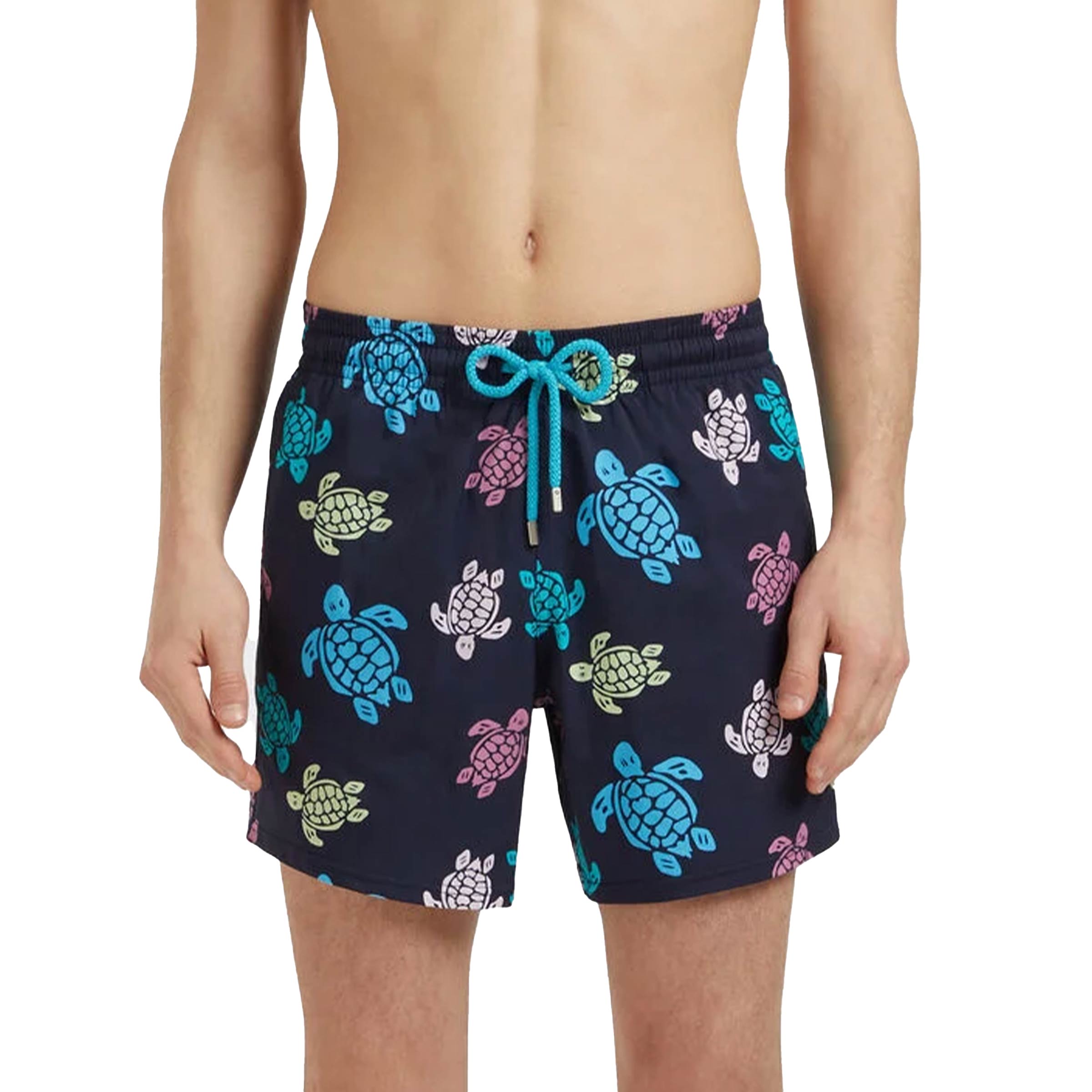 Vilebrequin - Navy Multicolour 'Moorise' Ronde des Tortues Swim Shorts SWIMWEAR Vilebrequin