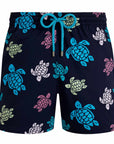 Vilebrequin - Navy Multicolour 'Moorise' Ronde des Tortues Swim Shorts SWIMWEAR Vilebrequin
