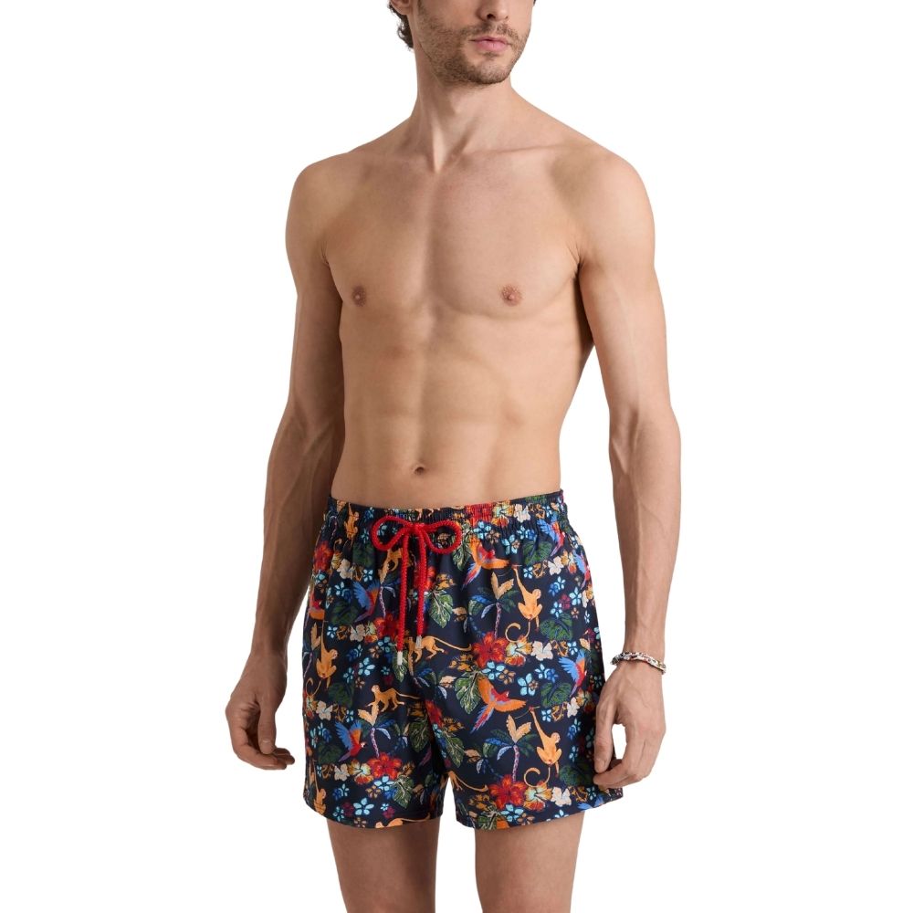 Vilebrequin - Tropical Floral Salvador 'Moorise' Stretch Short Swim Shorts
