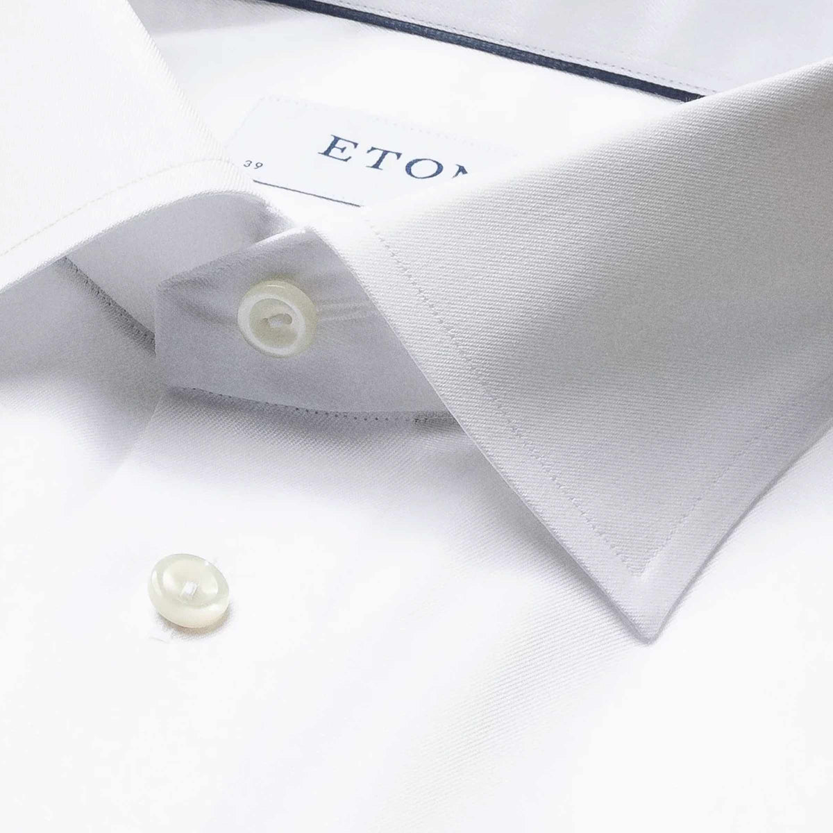 Eton - White Classic Fit Double Cuff Shirt