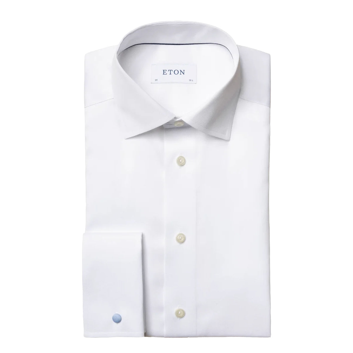 Eton - White Classic Fit Double Cuff Shirt