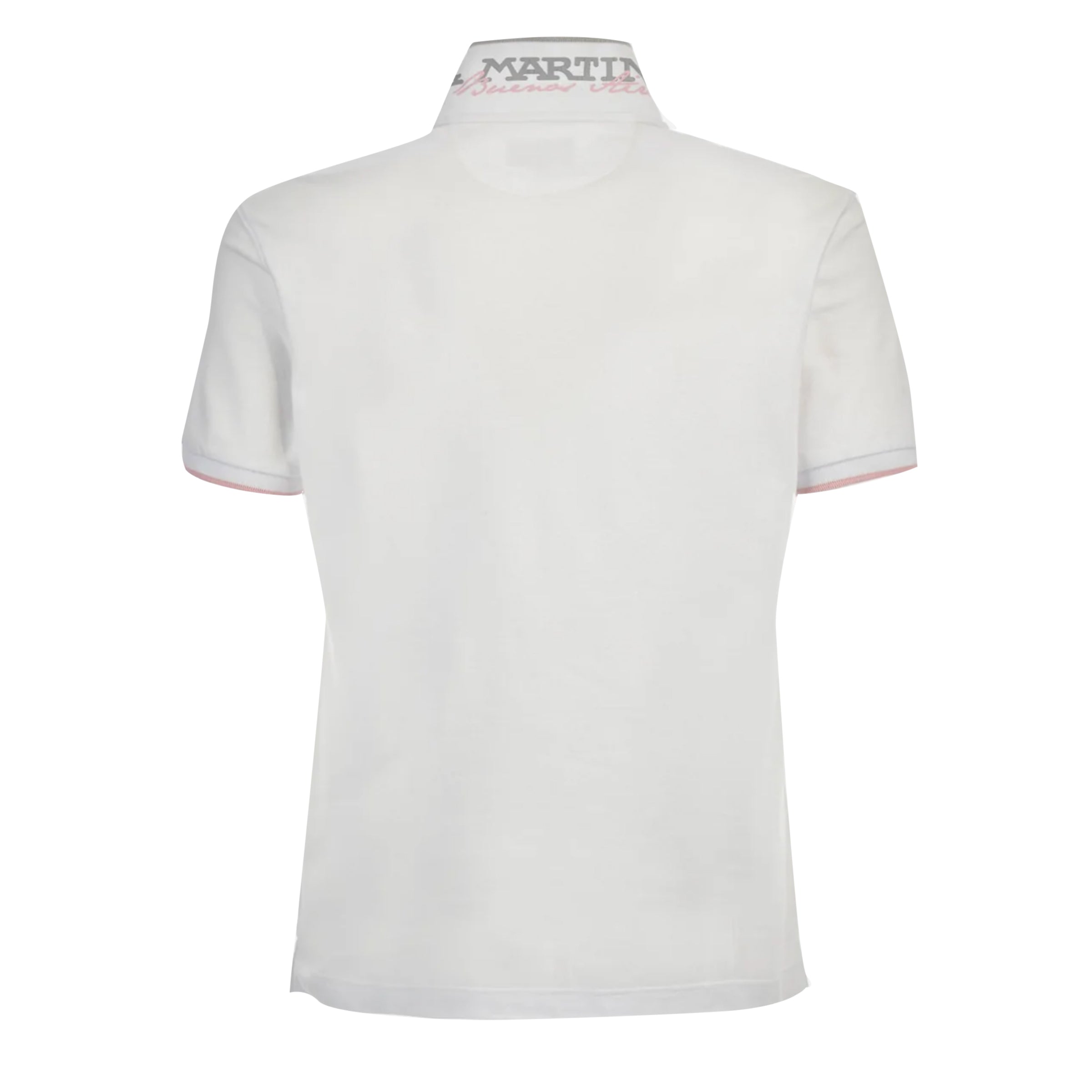 La Martina - White Russell Piqué Cotton Polo Shirt S/S POLOS La Martina