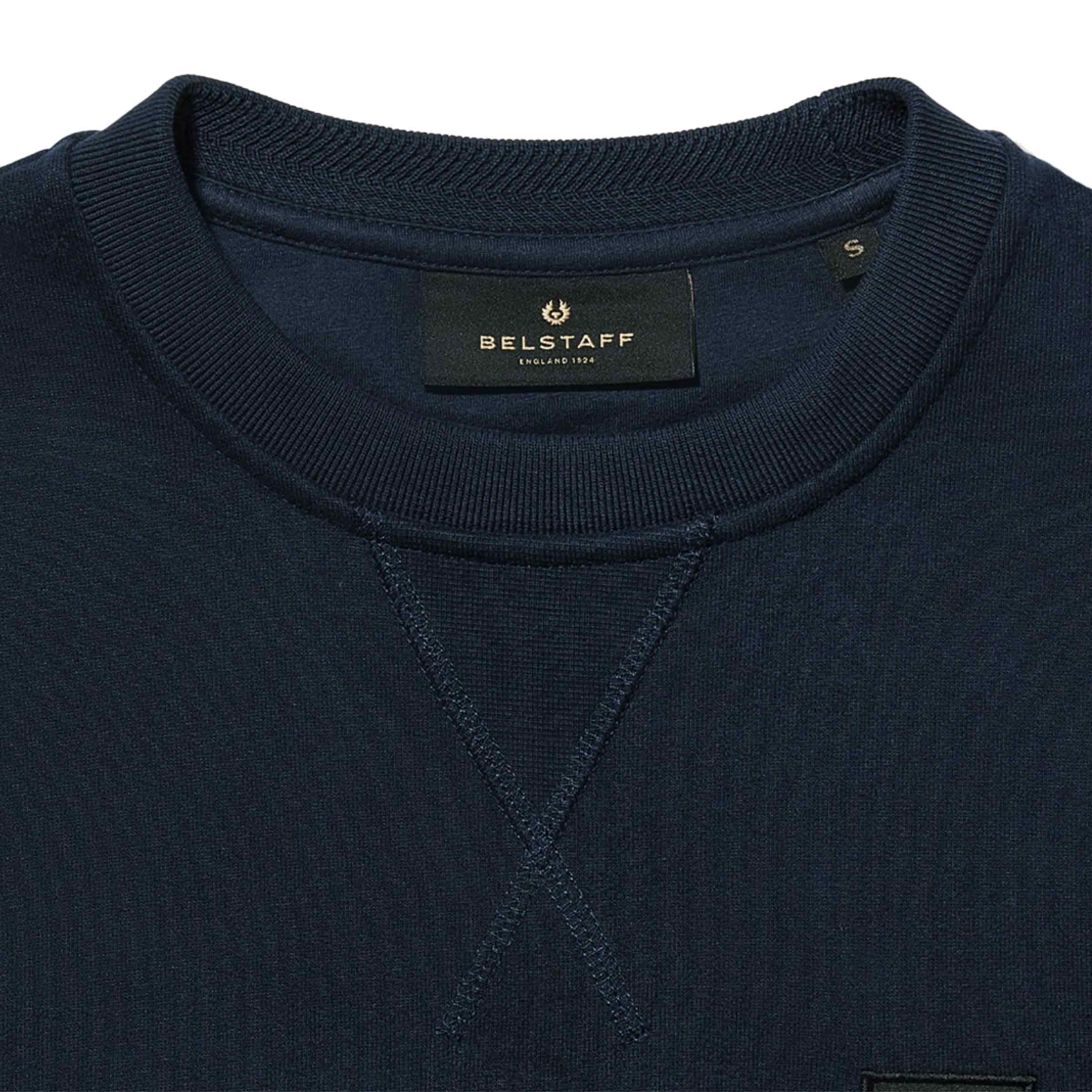 Belstaff - Dark Ink Cotton Fleece Sweatshirt SWEATS Belstaff