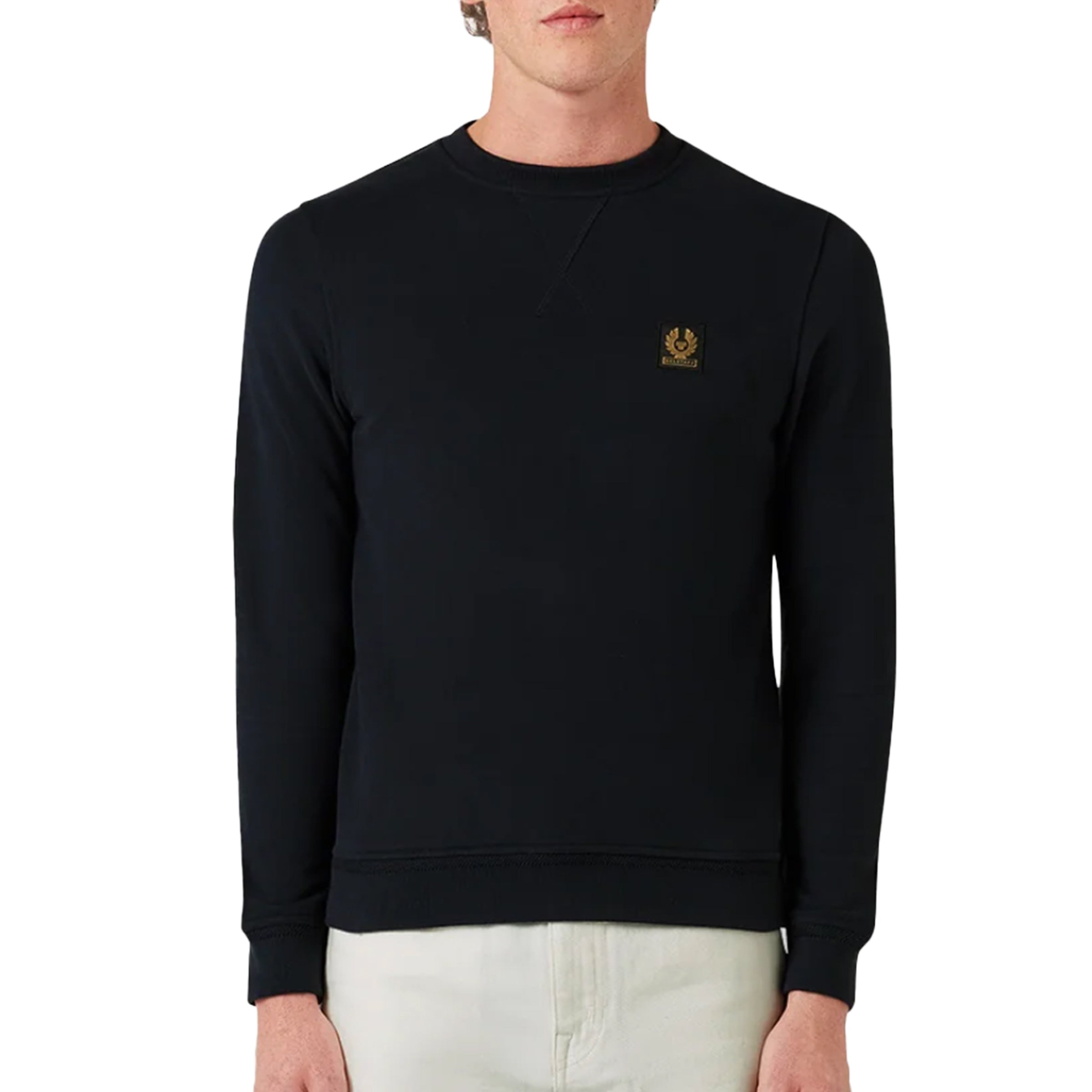 Belstaff - Dark Ink Cotton Fleece Sweatshirt SWEATS Belstaff
