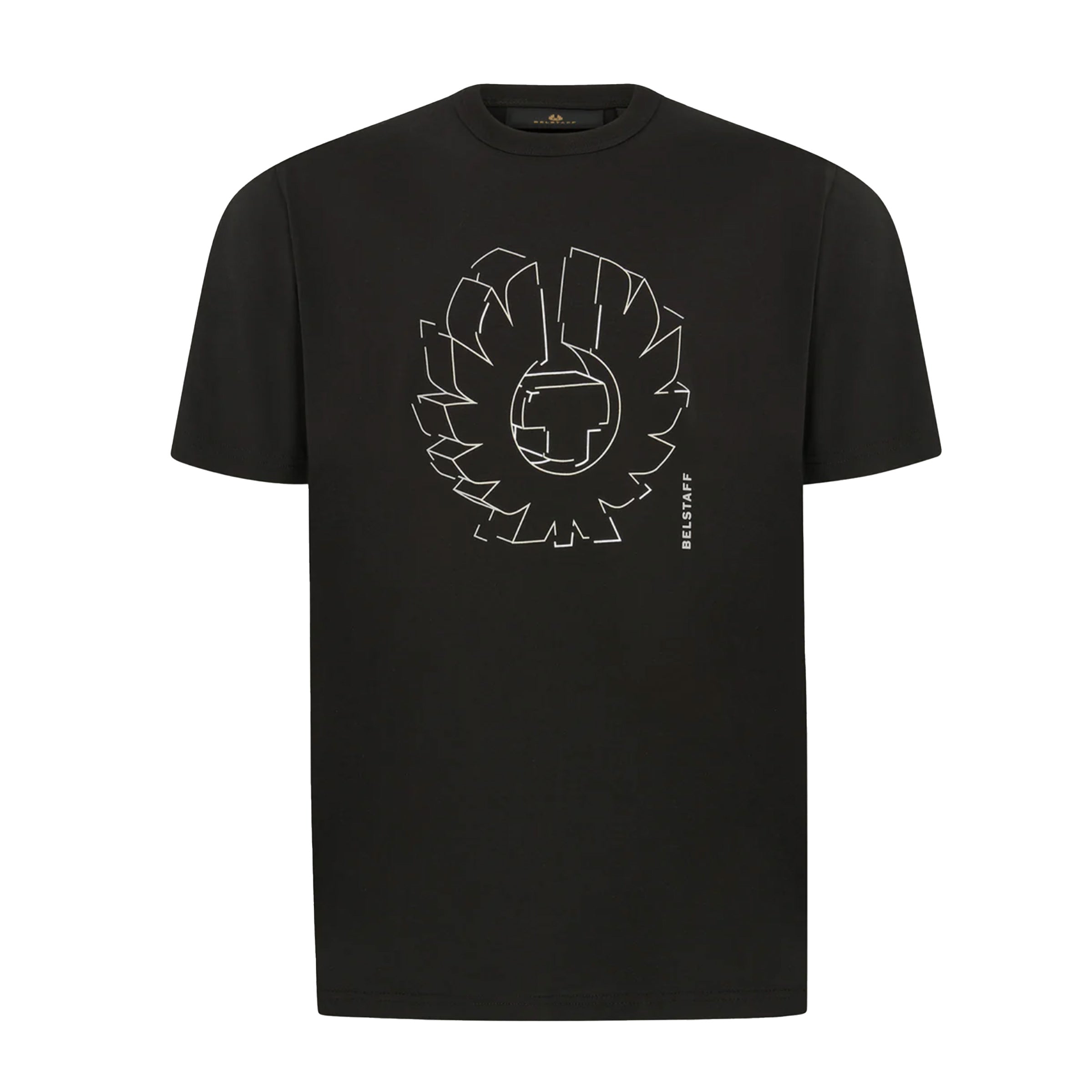 Belstaff - Black Deconstructed Phoenix Jersey Cotton T-shirt TEE SHIRTS Belstaff