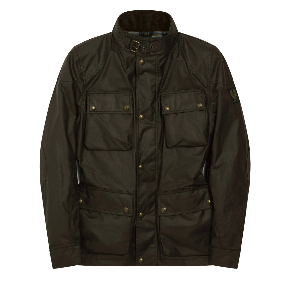Belstaff - Dark Olive Fieldmaster Icon Waxed Cotton Jacket BLOUSONS Belstaff