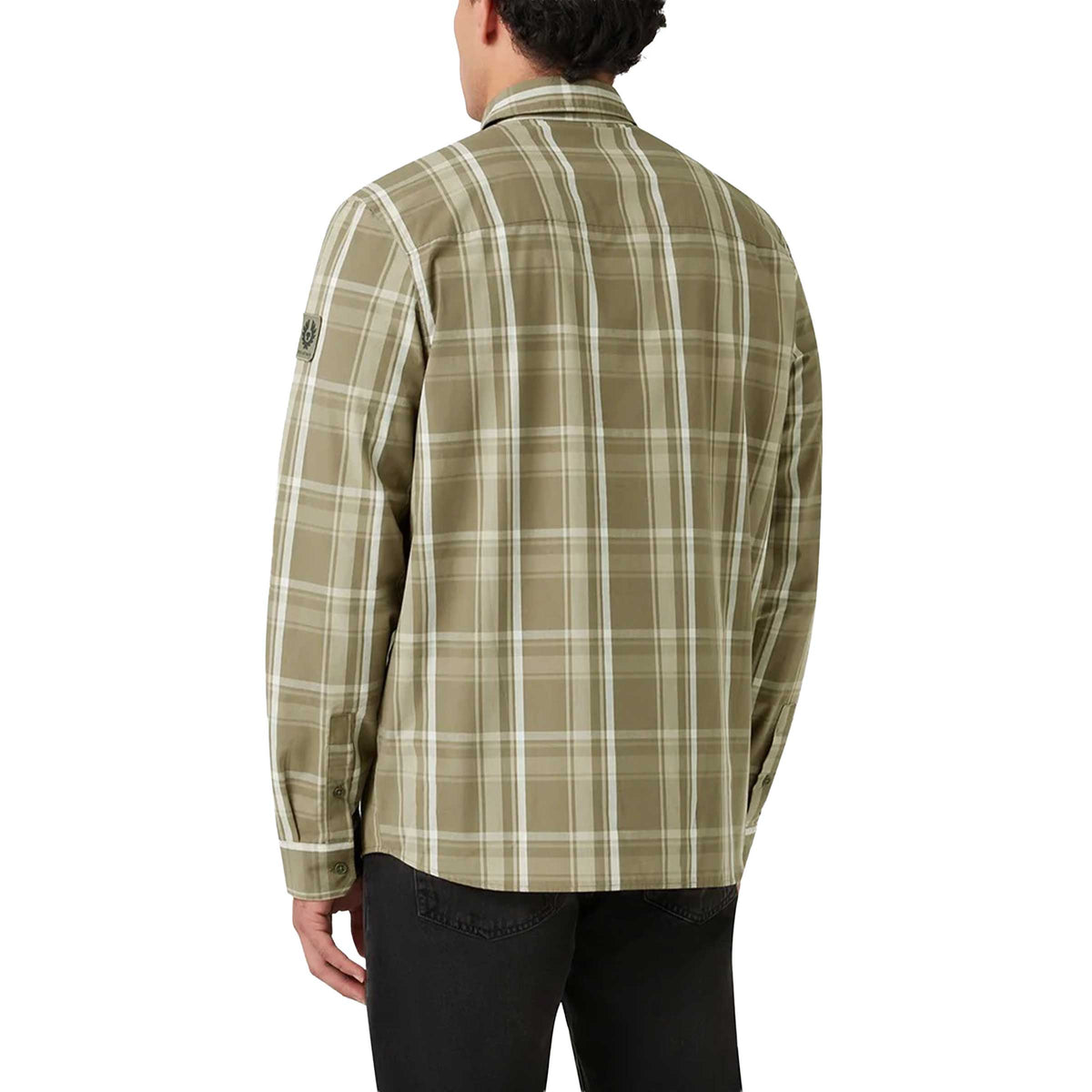 Belstaff - Fatigue Green Fleet Cotton Check Shirt L/S SHIRTS Belstaff