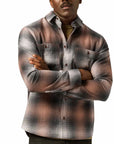 Belstaff - Maple Brown Outpost Brushed Cotton Shirt L/S SHIRTS Belstaff
