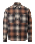 Belstaff - Maple Brown Outpost Brushed Cotton Shirt L/S SHIRTS Belstaff