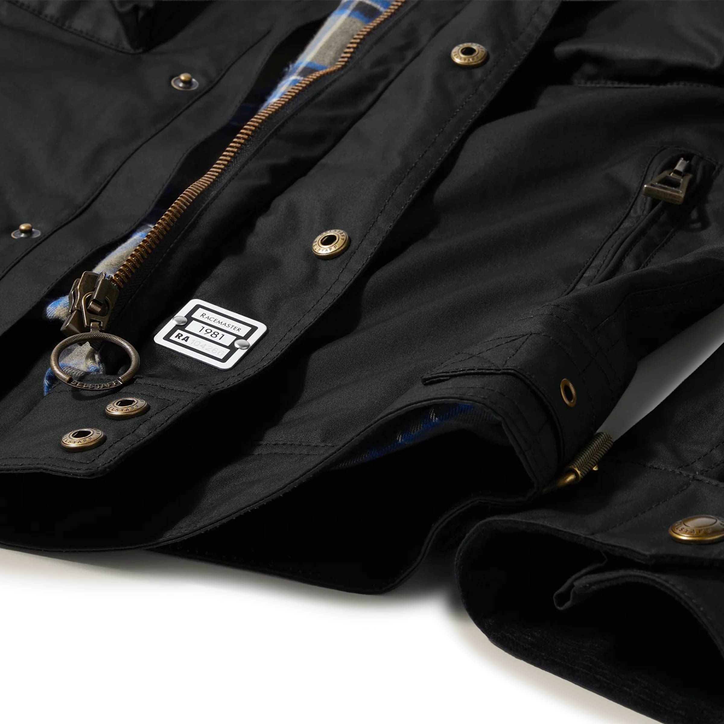 Belstaff - Dark Navy Racemaster Icon Waxed Cotton Jacket BLOUSONS Belstaff