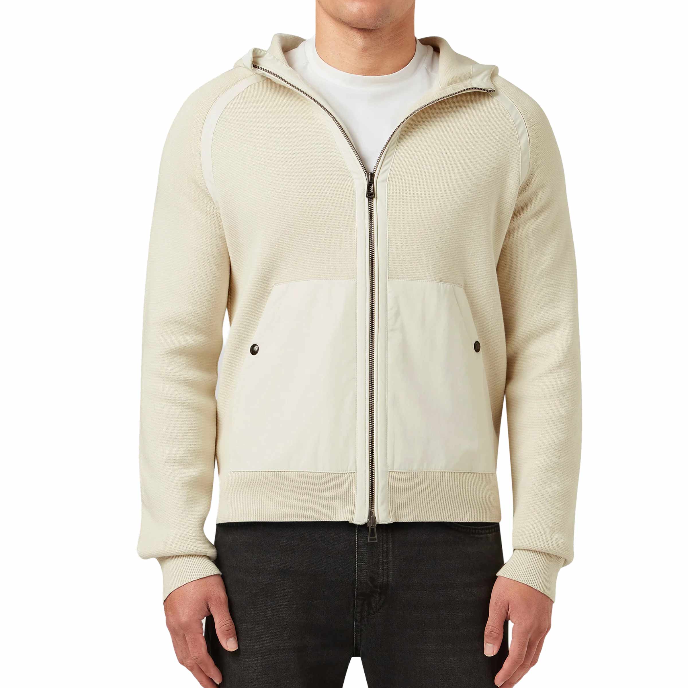 Belstaff - Silver Birch View Hooded Full Zip Sweater KNITWEAR Belstaff