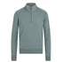 Belstaff - Mineral Green Kilmington Merino Wool Quarter Zip Sweater KNITWEAR Belstaff
