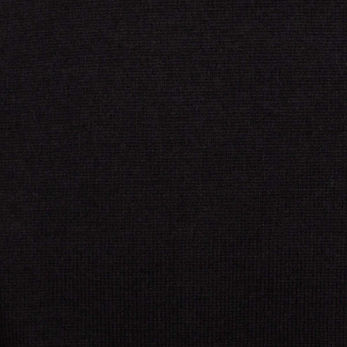 Black Wool Italian Polo Neck Sweater