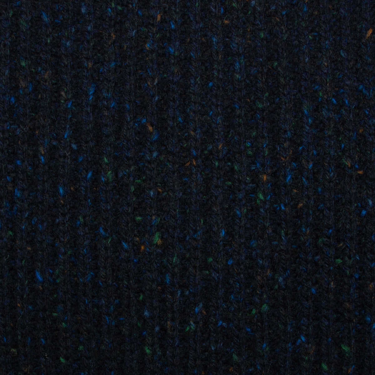 Navy Melange Wool and Cashmere Wool Milano Cardigan KNITWEAR Robert Old