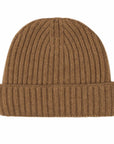 Robert Old - Fisherman Knit 8ply Cashmere Hat - Caramel CAPS & HATS Robert Old