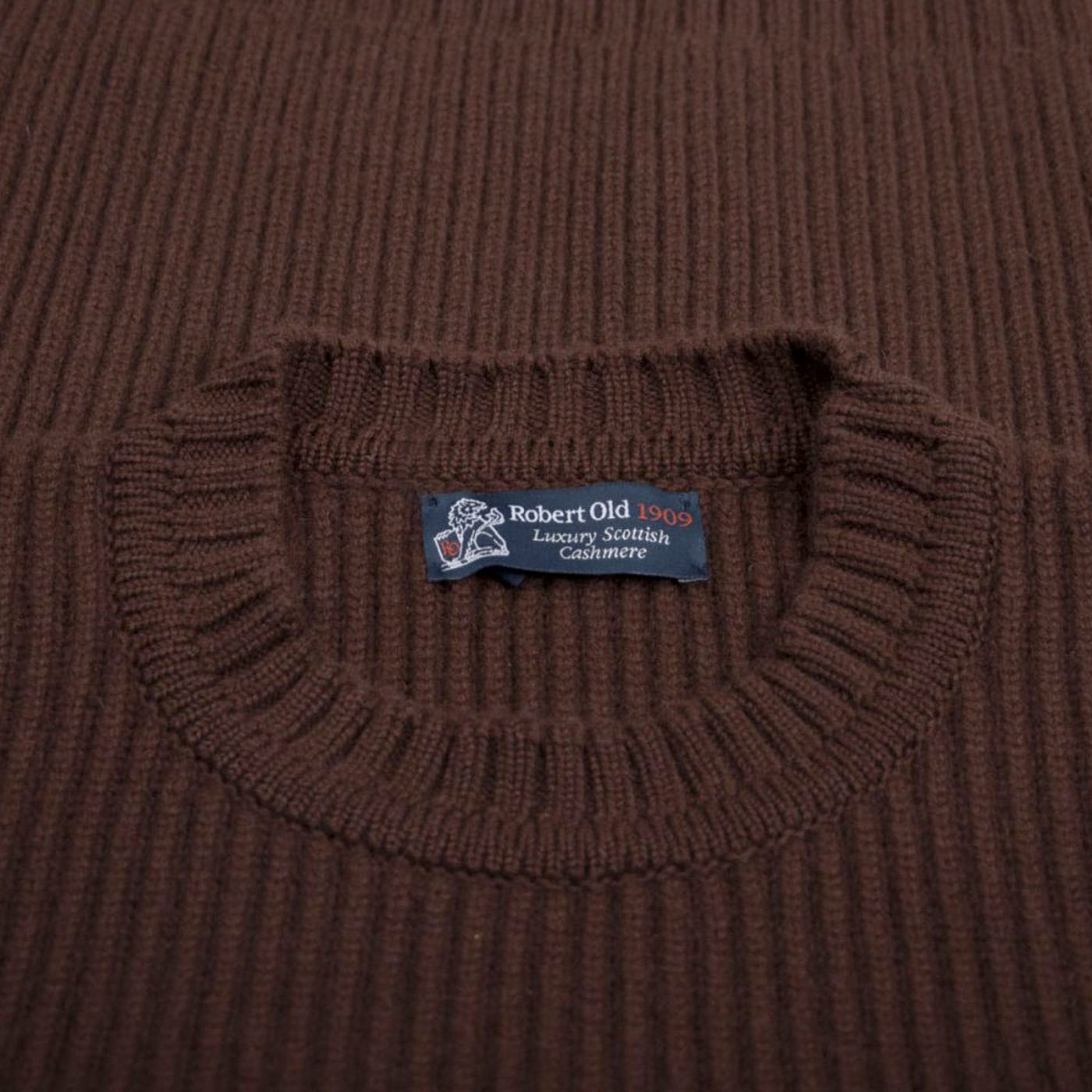 A folded Robert Old luxury cashmere jumper. 