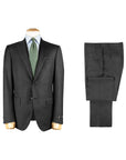 Robert Old - Charcoal Grey Check Pure Wool Suit crafted with Loro Piana Fabric SUITS Robert Old