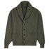 Volcanic Ash Green Colonial 8ply Cashmere Shawl Cardigan CASHMERE Robert Old