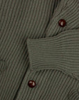 Dunkel-natürlicher Colonial 8-fädiger Kaschmir-Schal-Cardigan