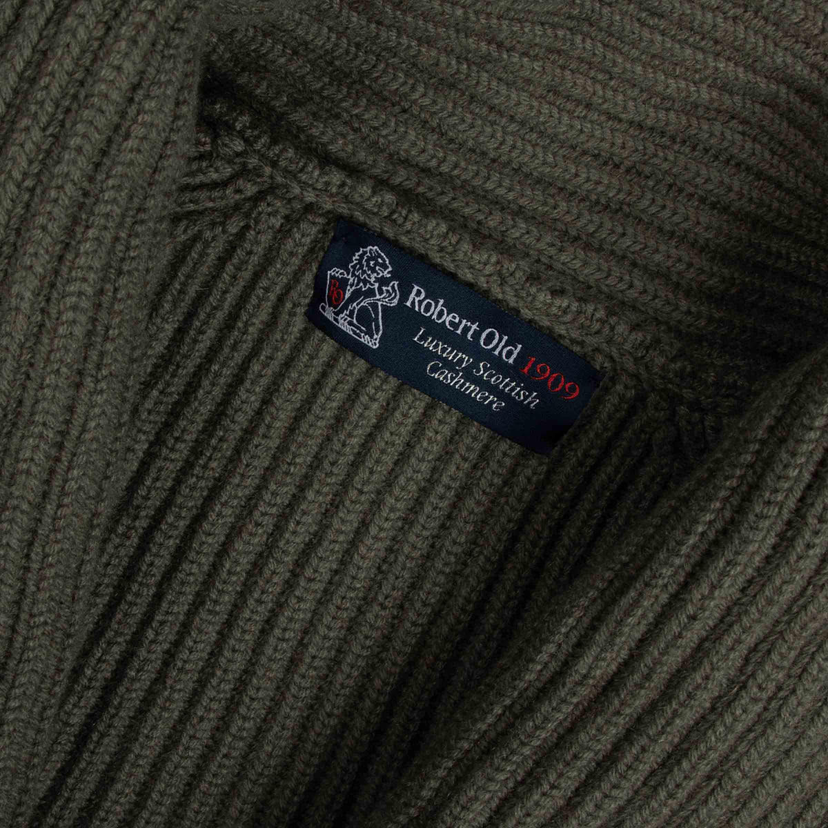 Dunkel-natürlicher Colonial 8-fädiger Kaschmir-Schal-Cardigan