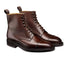 Crockett & Jones - Dark Brown Coniston Country Grain Boots SHOES Crockett & Jones