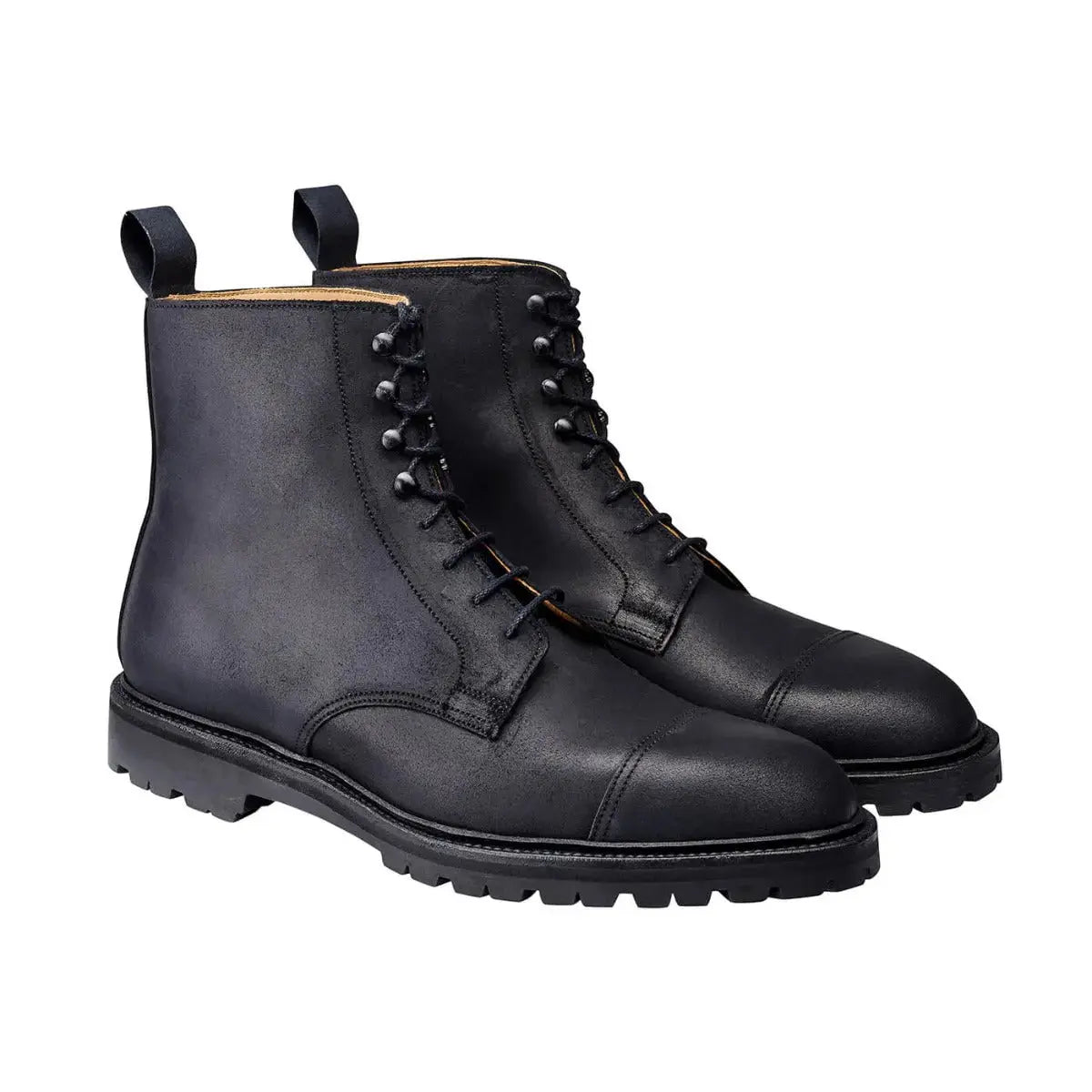 Crockett & Jones - Black Coniston Rough-Out Suede Boots SHOES Crockett & Jones Black 7UK