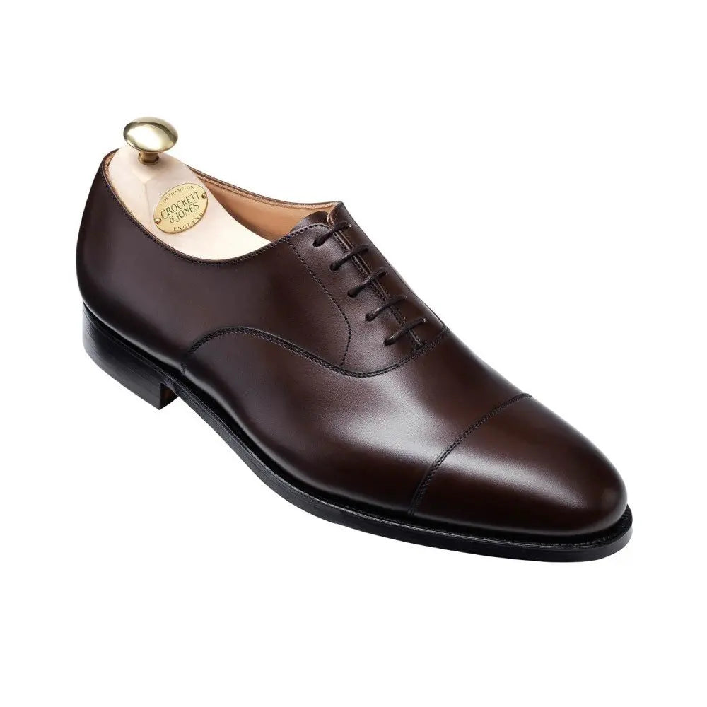 Crockett &amp; Jones - Connaught Men's Oxford Shoes SHOES Crockett &amp; Jones Dark Brown 6UK