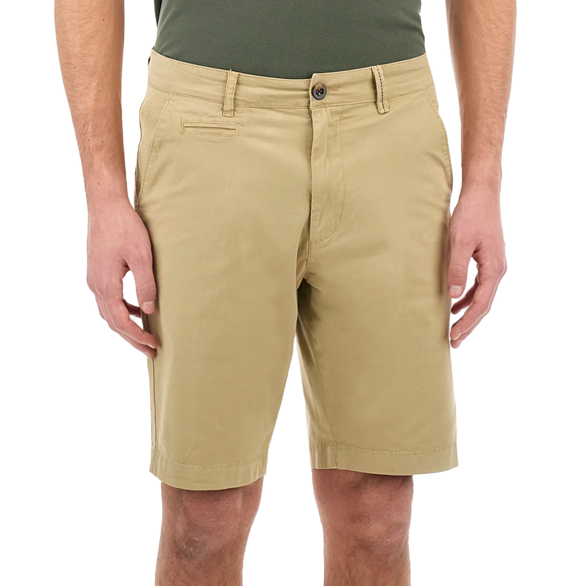 La Martina - Beige Vardan Regular Fit Cotton Twill Chino Shorts SHORTS La Martina