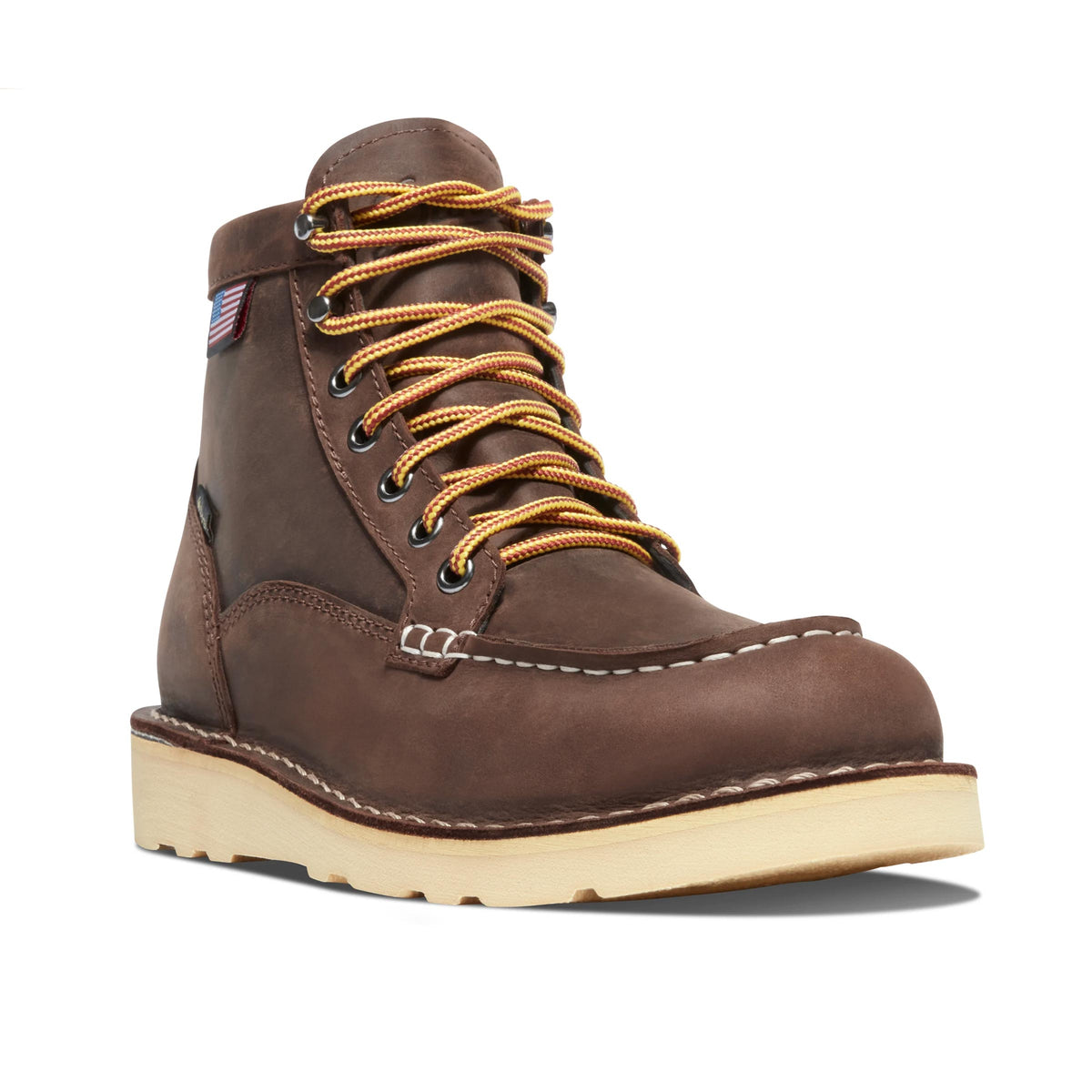 Danner - Brown Leather ‘Bull Run Moc Toe 6" GTX’ Lace-Up Boots SHOES Danner